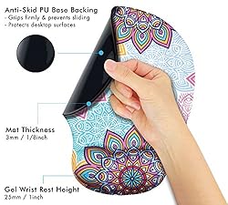Ergonomic Design Mouse Pad with Wrist Rest Hand