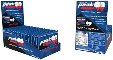 Caffeine and D-Ribose Energy Mints - 100mg Caffeine per mint - 24 Pouch Box- Fresh Mint Flavor
