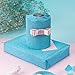 WRAPAHOLIC Wrapping Paper Roll - Glitter Aqua for Birthday, Holiday, Wedding, Baby Shower - 30 inch x 16.5 feet