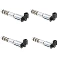 Intake Exhaust 4PCS Camshaft Position Solenoid Timing actuator Oil Control Valve V6 2.8L 3.0L 3.2L 3.6L Compatible with 04-16 ATS CTS SRX STS Camaro Equinox Limited Malibu Traverse Acadia Terrain G6