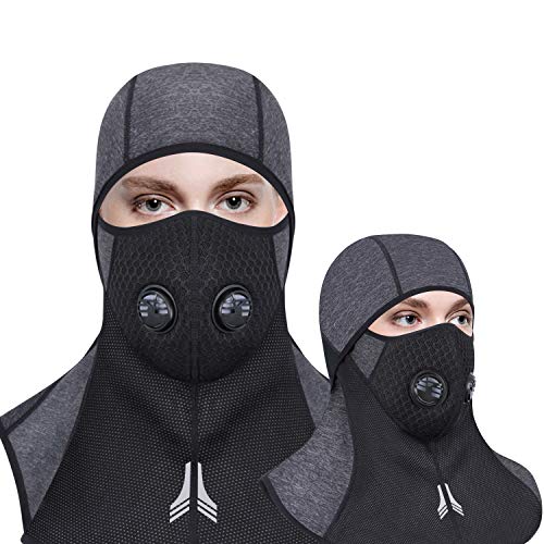 Elegant Choise Balaclava Ski Mask, Winter Face Mask Windproof Ski Mask Motorcycle Mask Cold Weather Mask Fleece Full Face Mask for Outdoor Men and Women (Gray)