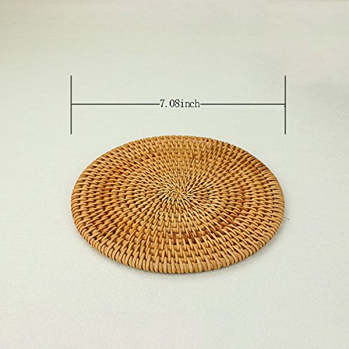 Rattan Trivets for Hot DishesInsulated Hot Pads,Durable Pot Holder for