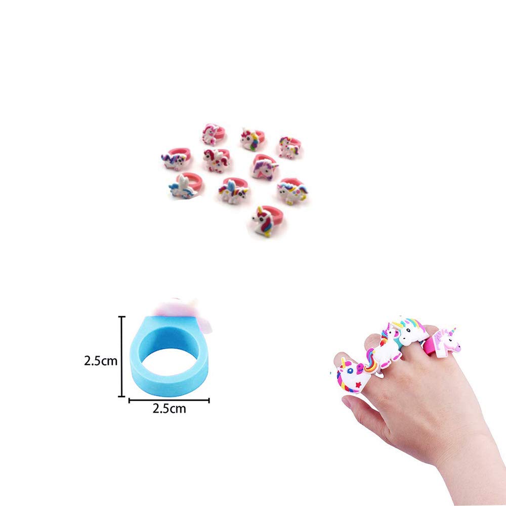 Unicorno Bracciale,SouthStar 30 Set di Articoli con Unicorno, unicorno braccialialetti, unicorno Rings,unicorno unicorno Tatuaggi temporanei per bambini ottimi per regalini per amichette, festa di compleanno