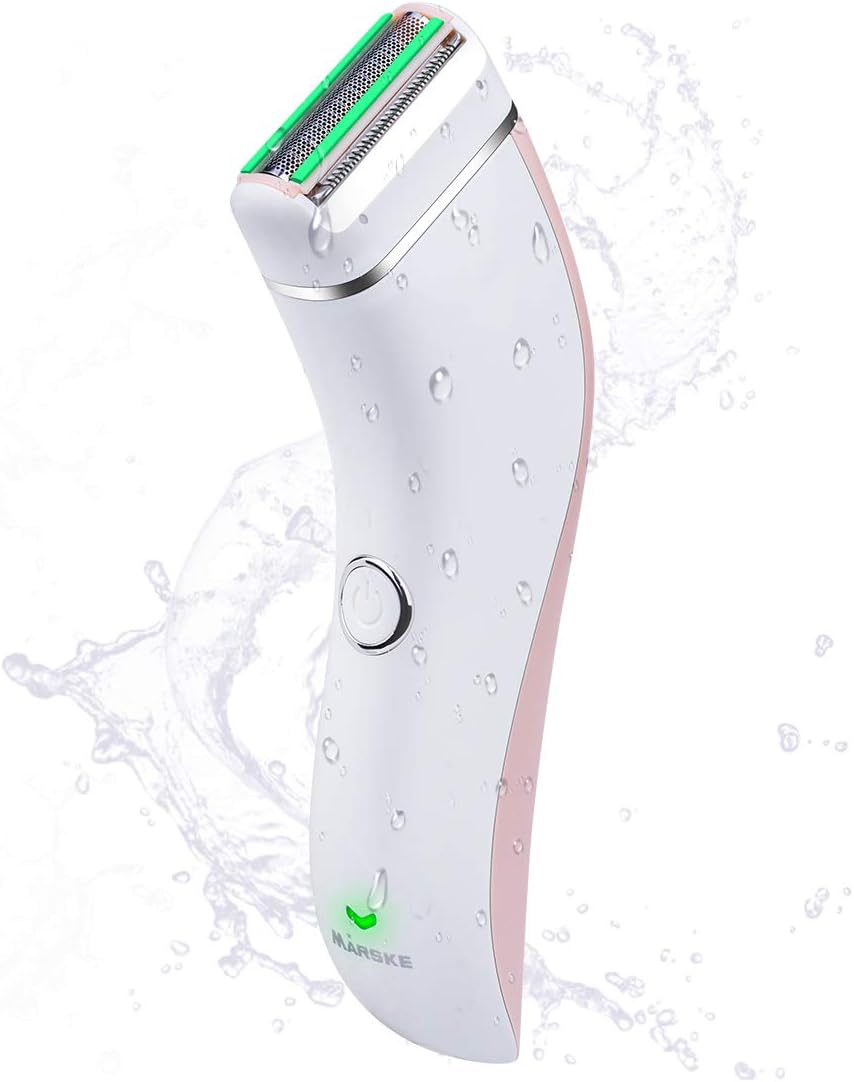 Electric Razor for Women - Ladies Electric Shaver for Womens Bikini Area for Legs, Waterproof Bikini Line Trimmer Hair Removal Wet and Dry Painless Cordless Pubic Hair Trimmer for Face and Underarm