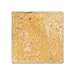 Gold (Yellow) Travertine 4 X 4 Field Tile, Tumbled