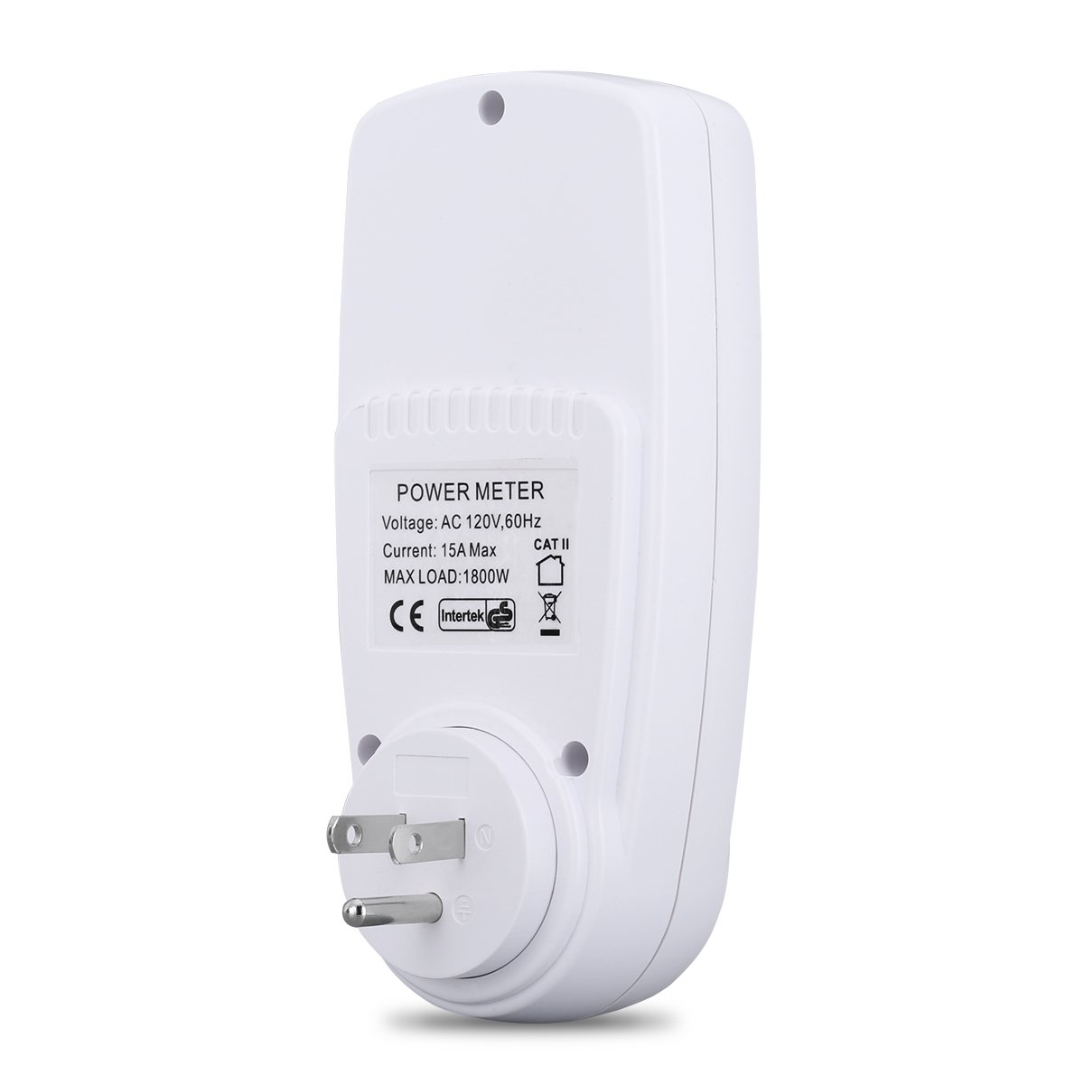 Electricity Usage Monitor, Floureon Power Meter Plug Energy Monitor with LCD Backlight Display Power Consumption Cost Meter Watt Voltage Amp Meter Calculator Analyzer [Energy Class A+++] - 2pack