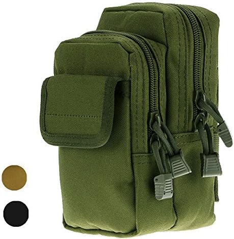 Molle EDC Pouch, Lansday Multi-purpose Compact Tactical Pouch Utility Gadget Belt Waist Bag Pack For Military Surplus (Army green)