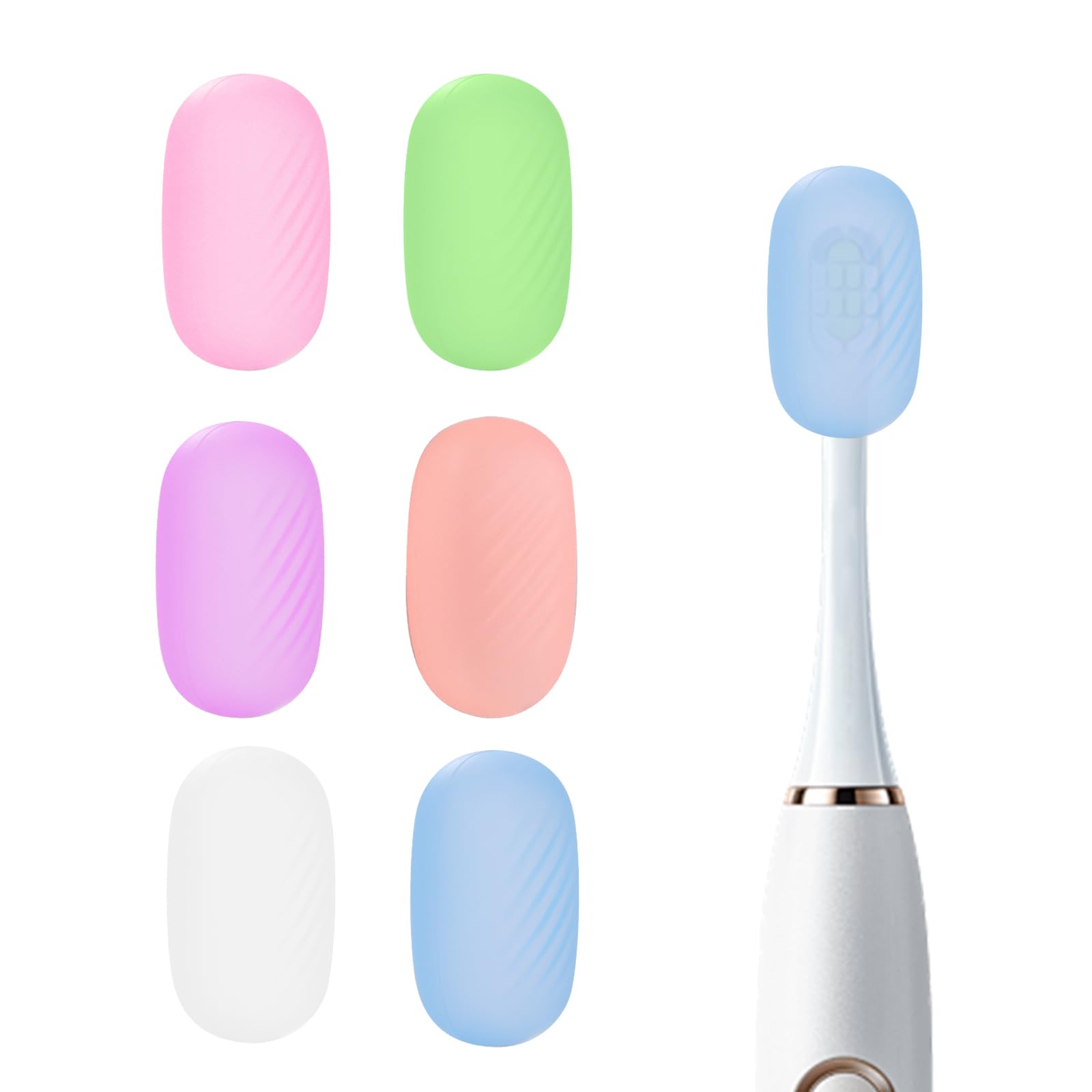 Photo 1 of *****MISSING PART****
HEBEILF 6 Pcs Toothbrush Covers Toothbrush Covers Caps?Replaceable Electric Toothbrush Head Cover Silicone Toothbrush Protector Cap for Household Travel, Bathroom, Gym?Camping