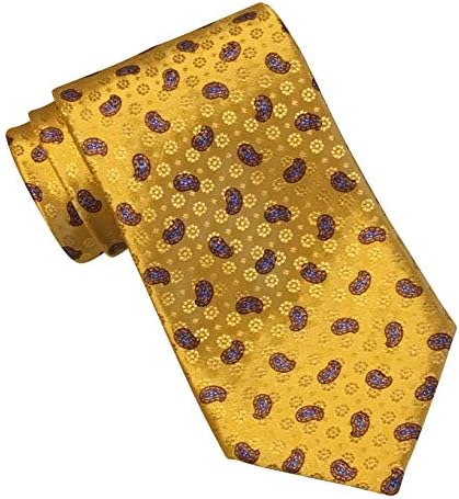 Stefano Ricci Gold Paisley Tie