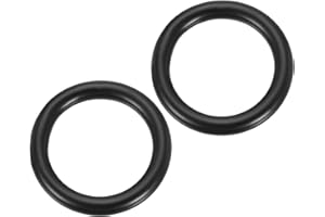 PATIKIL 1 Inch Metal O Ring, 2 Pcs Seamless Solid 304 Stainless Steel Rings for DIY Crafts Bags Dream Catcher Dog Leashes Wal