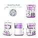 Professional Water Flosser Waterproof Dental Irrigator 10 Pulse Pressures 800 Capacity with 5 Jet Tips Plug-in Oral Care Cordless Flosser Purple WaterPulse