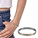 Rainso Elegant Titanium Magnetic Health Bracelet Pain Relief for Arthritis Balance Wristband with 3 Smart Buckle
