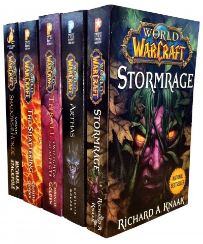 Warcraft - World Of Warcraft - 5 Book Collection Set (The Shattering, Thrall Twilight of the Aspects, Arthas Rise of the Lich King, Stormrage, Voljin)