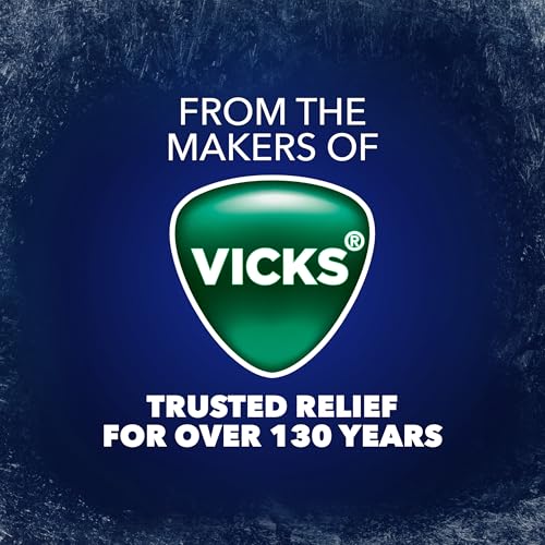 VICKS VAPOCOOL SEVERE MEDICATED SORE THROAT DROPS, MAX STRENGTH MENTHOL, SOOTHES SORE THROAT PAIN, WINTERFROST FLAVOR, 45CT