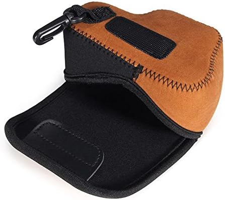 Dengpin Neoprene Soft Inner Camera Protective Case Bag Pouch for Sony ILCE-6300 A6000 A6300 16-50 Lens (Brown)