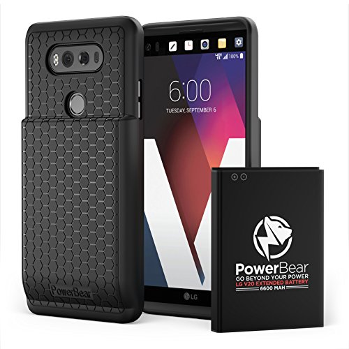 Powerbear lg v20 extended battery [6600mah] & back …