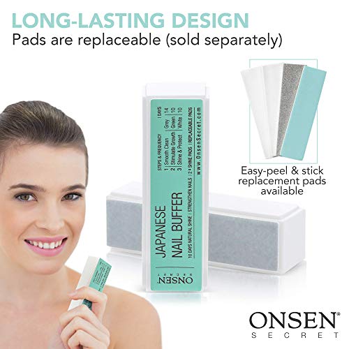 Onsen Professional Nail Buffer, Ultimate Shine Nail Buffing Block With