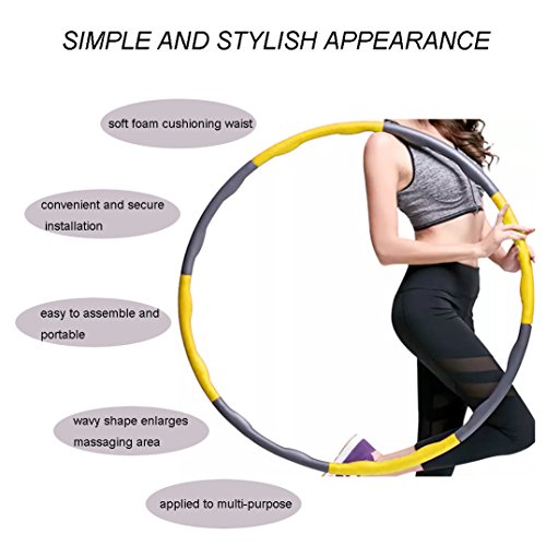 NEOWEEK Weighted Hula Hoops for Exercise,Professional Hula Hoop for