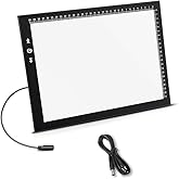 HSK A4 LED Artist tracing Light Box Copy Table, Adjustable High Brightness Light Pad for Tatto Drawing, Sketching, Animation,