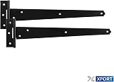 XFORT 2 Pack 150 mm T-Hinges Black Japanned for External Doors view 9