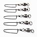 Easy Catch 10, 30 Pack High-Strength Fishing Ball Bearing Swivel with Coastlock Snap, Strong Welded Ring for Saltwater Fishing-18Lb to 350Lb (100% Copper+Stainless Steel) (Size 5+5 (120lb) 30Pack)