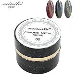 Laser Silver Holographic Chrome Mirror Effect Pigment Holo Rainbow Shining Nail Art Powder