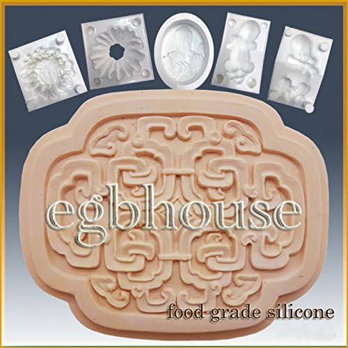 Oriental Elegance- Detail of High Relief Sculpture - Silicone Soap/Sugar/Fondant/Chocolate/Marzipan 2D Mold