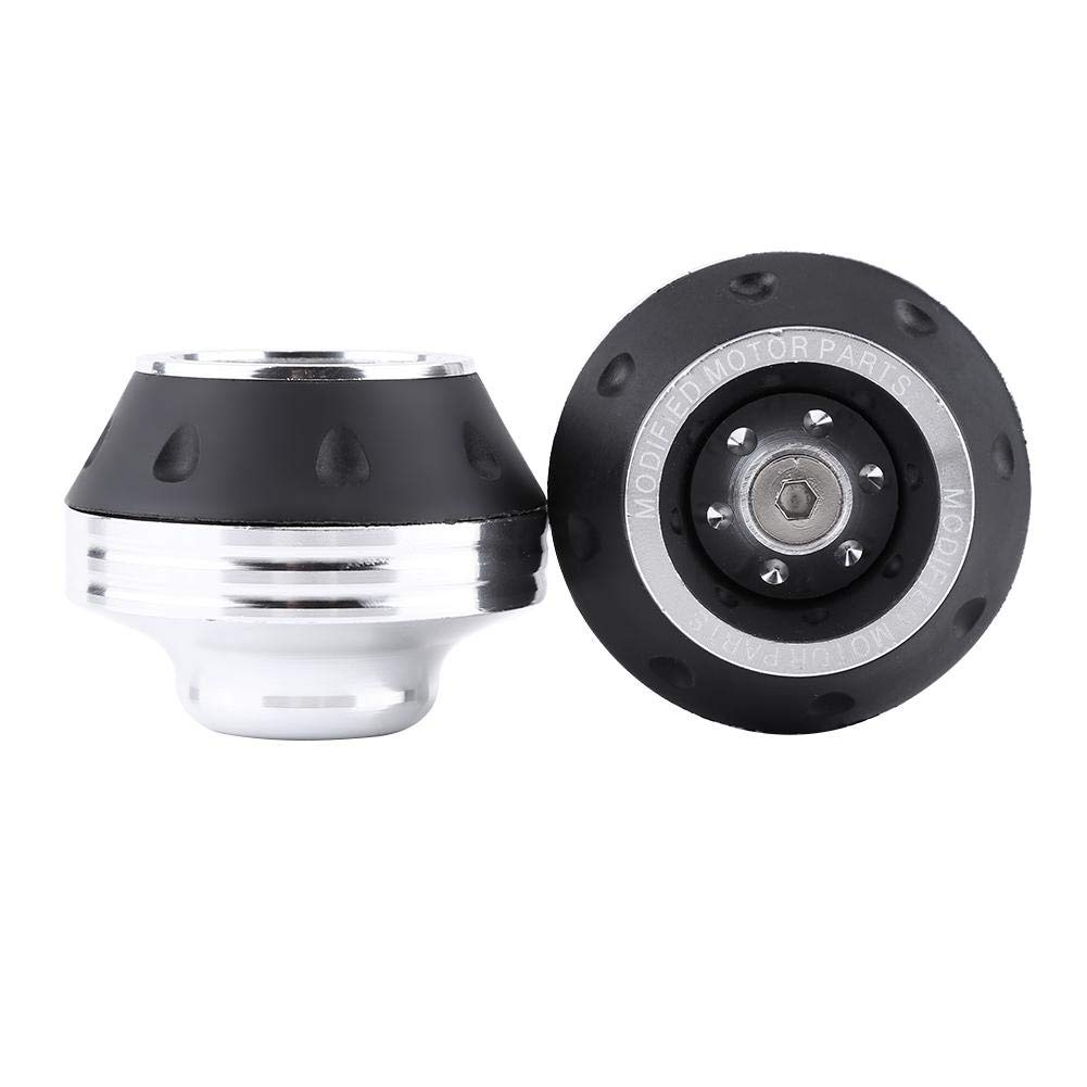 CNC Front Fork Frame Sliders Wheel Crash Protector Aluminum Fork Wheel Frame Sliders Crash Pads Motorbike Falling Scooter Moped(Silver) other other frame sliders