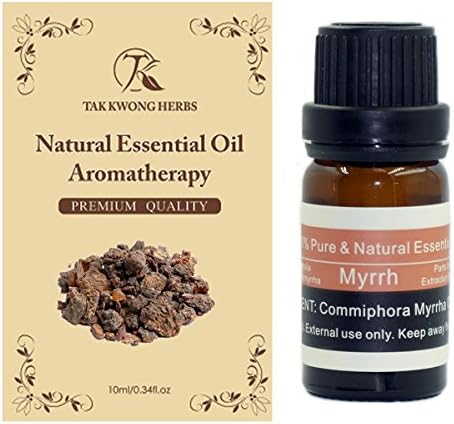 TKH Myrrh Essential Oil Bio Aromatherapy Oil Bathing Massage Release Pressure Therapeutic Oil 10ML
