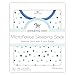 Amazing Baby Microfleece Sleeping Sack, Wearable Blanket with 2-way Zipper, Use after Swaddle Transition, Playful Dots, Blue, Large (12-18 mo)
