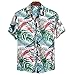 Mlide Hawaiian Shirt for Men’s Holiday Short Sleeve Casual Beach Shirt,Green,XXXLthumb 1