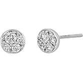 18K White Gold Diamond Mika Stud Earrings