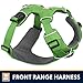 Ruffwear, Front Range Dog Harness, Reflective Soft Padded Everyday Harness with Dual Leash Clips, Adjustable and Lightweight Fit for Training or Walking for All Dogs, Meadow Green, Large/X-Large