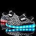 LakeRom Boys & Girls Lovely LED Light Shoes USB Charging Luminous Flashing Sneakers LRLED06-Black-33