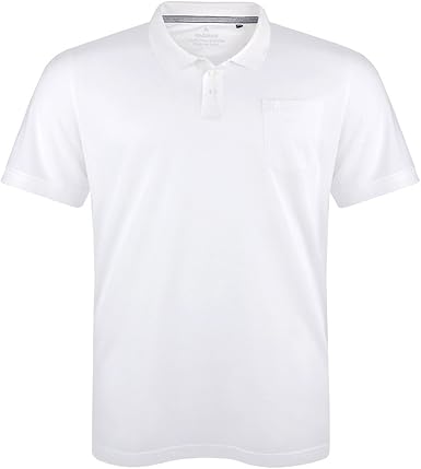 polo cuello pique blanco