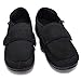 W&Lesvago Men's Extra Wide Width Adjustable Diabetic Slippers - Comfortable Indoor&Outdoor Shoes ((Men) US 11# Mesh, Mesh Black)