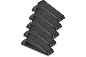 5pcs Big Rubber Doorstop Wedge Suitable for All Floors Non-Scratching and Anti-Slip Design