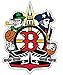 Boston Fan Crest, Sticker Decal die Cut Vinyl, 4.2x5.5, Made in USA