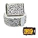 BodyJewelryOnline Canvas Military White Bandana Pattern Web Belt & Buckle 60 inches