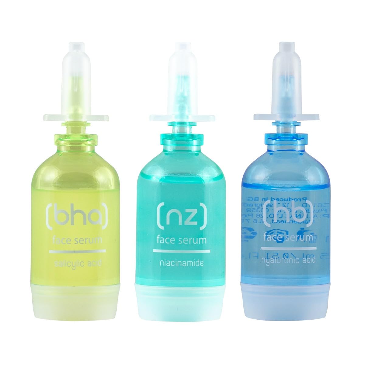 Skincyclopedia Blemish Correct Facial Serum Skincare Set with a 2% Salicylic Acid Serum, a 10% Niacinamide Face Serum & a 10% Hyaluronic Acid Complex Serum (3 Serums x15ml) for Oily and Blemished Skin