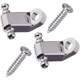 Electric Guitar String Retainers Tree Standard Roller String Guides Pack of 2pcs (Chrome)