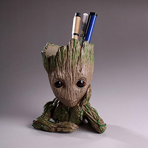 Meka-supplies - Baby Groot Flowerpot Flower Pot Planter Action Figures Guardians of The Galaxy Toy Tree Man Cute Model Toy Pen Pot