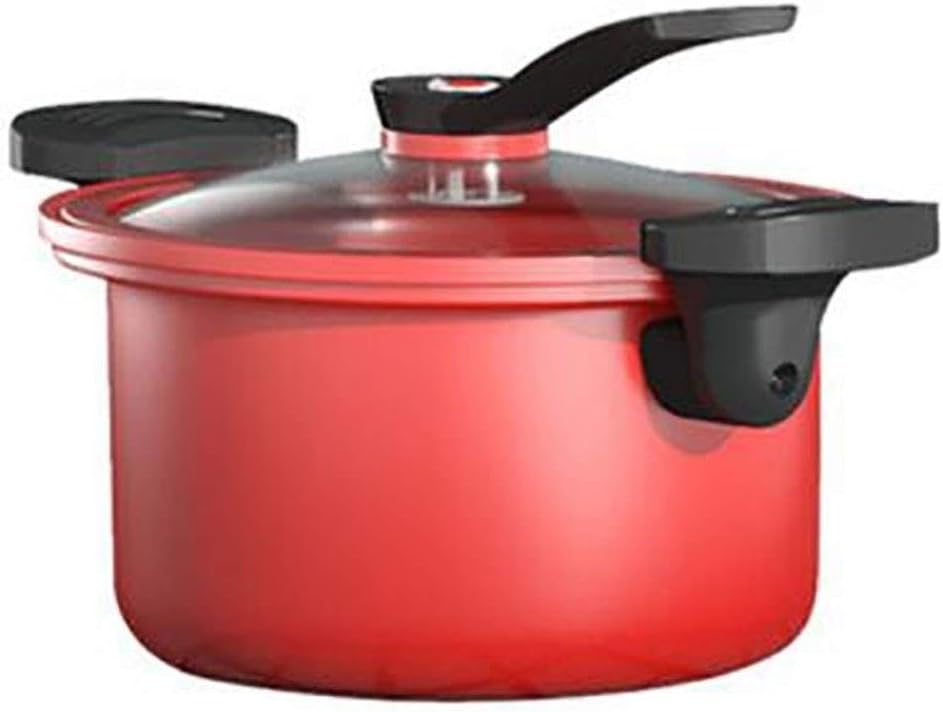 Ceramic non-stick pressure cooker, low pressure cooker, saucepan, boiling pot, double spike sliding lock, shaped pot bottom, suitable for every family 24CM