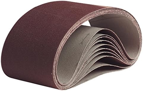 Pearl 3" x 21" Resin Cloth Belt A80 Grit (Pack of 10)