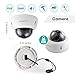 ONWOTE 【Audio 5MP HD IP POE Security Camera Outdoor Dome, 5 Megapixels 2592x 1944P Super HD Vandalproof Camera, 100ft IR, 90° Viewing Angle, IP66 Weatherproof, Remote Access, Motion Alert