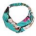 Beautyer 6Pcs Women Headband High Elastic Head Wrap Classical Retro Style Printed Twisted Hair Bands (6pcs)