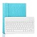 Coastacloud iPad 2/3/4 Really Thin Smart Stand Cover with Magnetically Detachable Wireless Bluetooth Keyboard Case for Apple iPad 2 3 4 (Sky Blue)