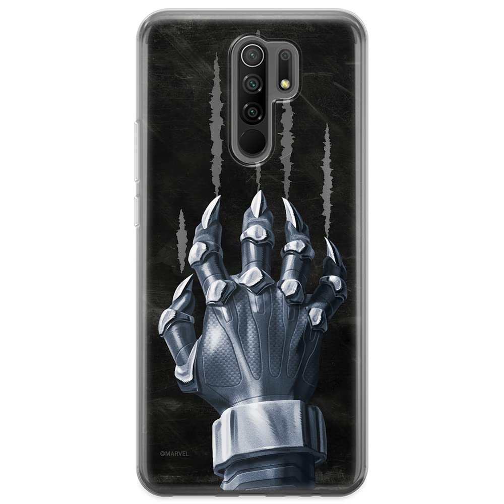 ERT GROUP mobile phone case for Xiaomi REDMI 9 original and officially Licensed Marvel pattern Black Panther 014 optimally adapted to the shape of the mobile phone, case made of TPU