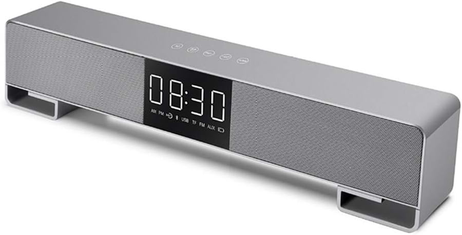 soundbar with clock