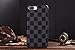 HeiL iPhone 7Plus 8Plus TPU (US Deliver Guarantee Fulfilled by Amazon) New Elegant Luxury PU Leather Checker Pattern Classic Style Cover Case for Apple iPhone7PLUS iPhonePLUS (Grey)